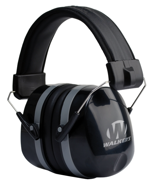 Walker's GWPEXFM5 Premium Passive Muff 32 dB Over the Head Black Polymer                                                                                                                                