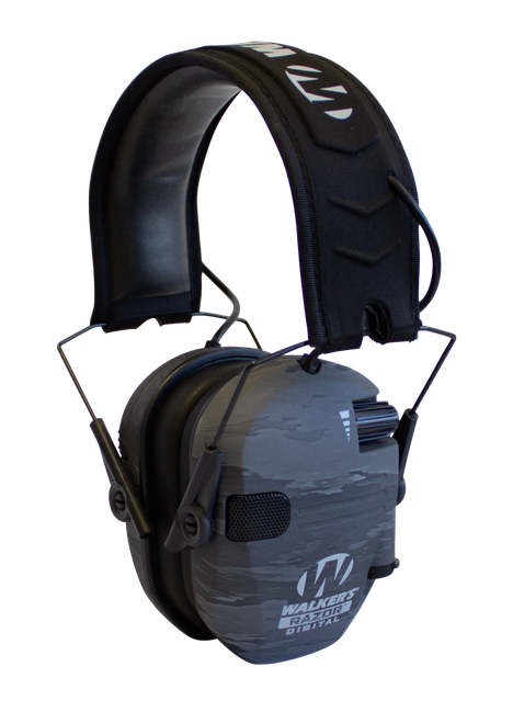 Walker's GWPDRSEMGST Razor PRO Digital Electronic Muff 23 dB Over the Head Ghost Camo/Black Polymer                                                                                                     
