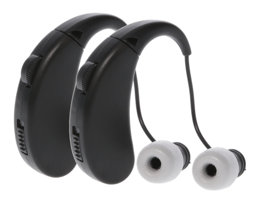 Walker's GWPRCHUE2PK Ultra Ear BTE Hearing Enhancer 22 dB Behind the Ear Rechargeable 2 Pack                                                                                                            