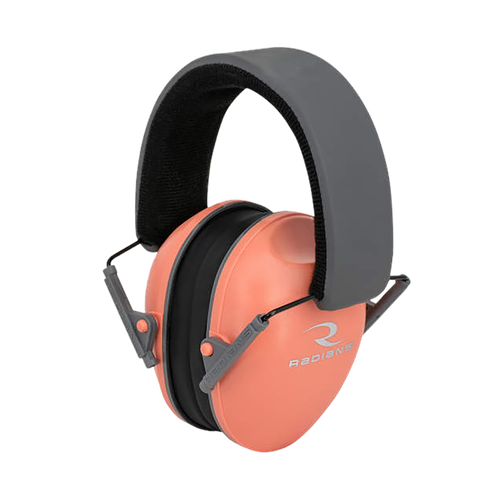 Radians LS0830CS Lowset Passive Muff 21 dB Over the Head Coral/Black Women 1 Pair                                                                                                                       