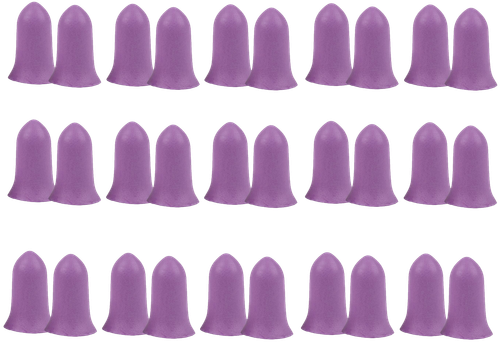 Allen 4134 Tapered Foam Ear Plugs 32 dB Purple 15 Pair                                                                                                                                                  