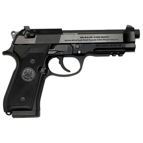 Beretta USA J9A4F10 96A1 40 S&W 4.90" Barrel 12+1, Black Bruniton Alloy Frame, Serrated Steel Slide & Polymer Grip Beretta USA J9A4F10 96A1 40 S&W 4.90" Barrel 12+1, Black Bruniton Alloy Frame, Serrated Steel Slide & Polymer Grip