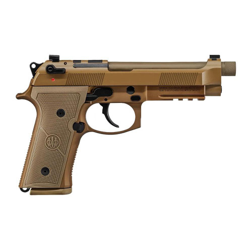 Beretta USA JS92M9A4GM M9A4 9mm Luger 5.10" Threaded Barrel 18+1, Flat Dark Earth Cerakote Polymer Frame, Serrated Steel Optic Cut Slide, Polymer Grip & Decocker Safety Beretta USA JS92M9A4GM M9A4 9mm Luger 5.10" Threaded Barrel 18+1, Flat Dark Earth Cerakote Polymer Frame, Serrated Steel Optic Cut Slide, Polymer Grip & Decocker Safety