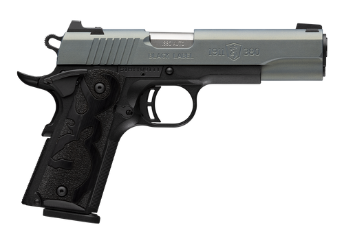 Browning 051992492 1911-380 Black Label Full Size Frame 380 ACP 8+1 4.25" Matte Stainless Steel Barrel, Northern Lights Cerakote Serrated Steel Slide, Matte Black Polymer Frame w/Beavertail Browning 051992492 1911-380 Black Label Full Size Frame 380 ACP 8+1 4.25" Matte Stainless Steel Barrel, Northern Lights Cerakote Serrated Steel Slide, Matte Black Polymer Frame w/Beavertail
