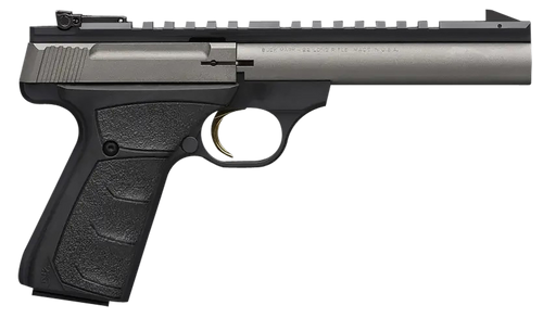 Browning 051586490 Buck Mark Field/Target 22 LR 10+1 5.50" Tungsten Gray Cerakote Steel Bull Barrel & Serrated Steel w/Picatinny Rail Slide, Matte Black Alloy Receiver Black Polymer Grips             