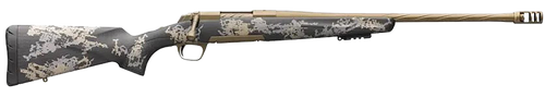 Browning 035582299 X-Bolt Mountain Pro Burnt Bronze SPR 6.8 Western 3+1 20" Fluted, Burnt Bronze Cerakote Barrel/Rec, Carbon Fiber Stock With Accent Graphics, Recoil Hawg Muzzle Brake                 