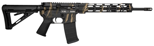 Diamondback DB1717K171 DB15  5.56x45mm NATO 30+1 16", Tiger Stripe Camo Rec, Black Magpul Carbine Stock & Grip                                                                                          