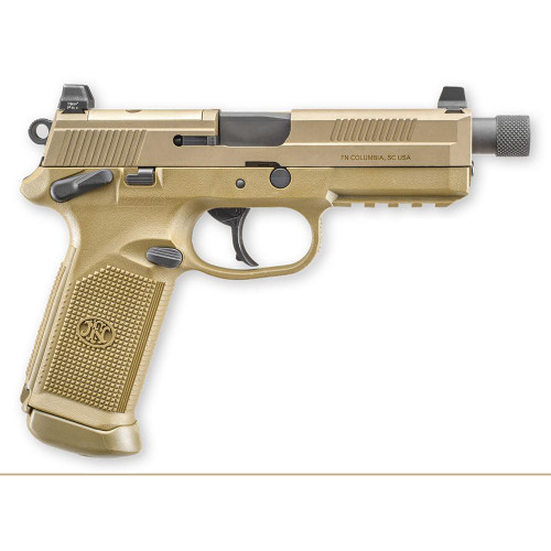 FN FNX-45 Tactical Handgun Bundle .45 ACP 15rd Magazines (5) 5.3" .578x28 Threaded Barrel FDE FN FNX-45 Tactical Handgun Bundle .45 ACP 15rd Magazines (5) 5.3" .578x28 Threaded Barrel FDE