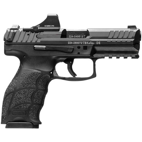 H&K VP9 Handgun 9mm Luger 17rd Magazine 4.09" Barrel Black with Holosun SCS Red Dot Sight H&K VP9 Handgun 9mm Luger 17rd Magazine 4.09" Barrel Black with Holosun SCS Red Dot Sight
