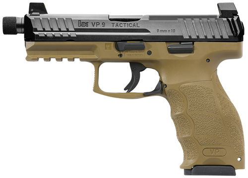HK 81000775 VP9 TACT 9MM NS W/3-10RD FDE HK 81000775 VP9 TACT 9MM NS W/3-10RD FDE