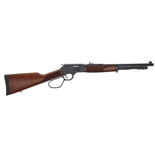 Henry Big Boy Steel w/Side Gate Rifle .44 Mag/.44 Spl 10rd Capacity  20" Round Barrel Large Loop Lever Walnut Stock