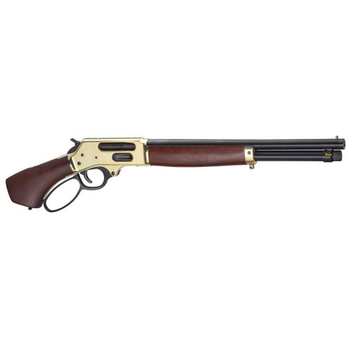 Henry Lever Action Brass Axe 410 GA Shotgun 5rd Magazine 2.5" Chamber 15.14" Barrel Walnut Henry Lever Action Brass Axe 410 GA Shotgun 5rd Magazine 2.5" Chamber 15.14" Barrel Walnut