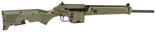 Kel-Tec SU16CAGRN SU16 *CA Compliant 5.56x45mm NATO 10+1 16" Black Steel Barrel, Green Steel Receiver, Green Synthetic w/Storage Compartment Stock                                                      