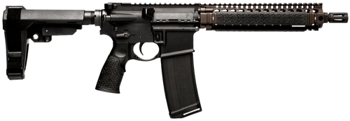 Daniel Defense 0208806030067 DDM4 MK18 5.56mm 32+1 10.30" Black Threaded Barrel, Black Hardcoat Anodize Aluminum Picatinny Rail Receiver, SBA3 Brace, Black Overmolded Grip, Ambidextrous               