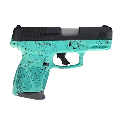 Taurus G3C Handgun 9mm Luger 12/rd 3.2" Barrel Teal with Black Splatter Taurus G3C Handgun 9mm Luger 12/rd 3.2" Barrel Teal with Black Splatter