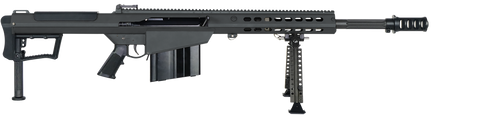 Barrett 18216 M107A1  50 BMG 10+1 20" Chrome-Lined Fluted Barrel, Four Port Cylindrical Muzzle Brake, Anodized Aluminum Receiver, A2 Polymer Grip, Optics Ready                                         