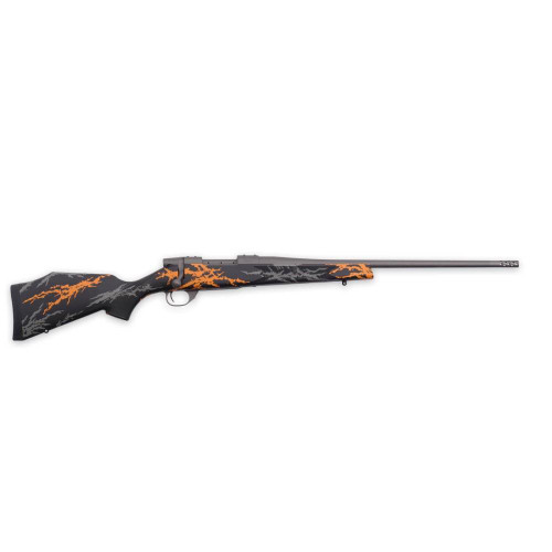 Weatherby Vanguard Compact Hunter Rifle 6.5 Creedmoor 4rd Magazine 20" Barrel Black and Orange with Muzzle Brake