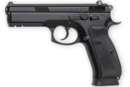 CZ 75 SP01 Handgun 9mm Luger 10rd Magazine 4.6" Barrel  3 Dot Tritium Sights Black