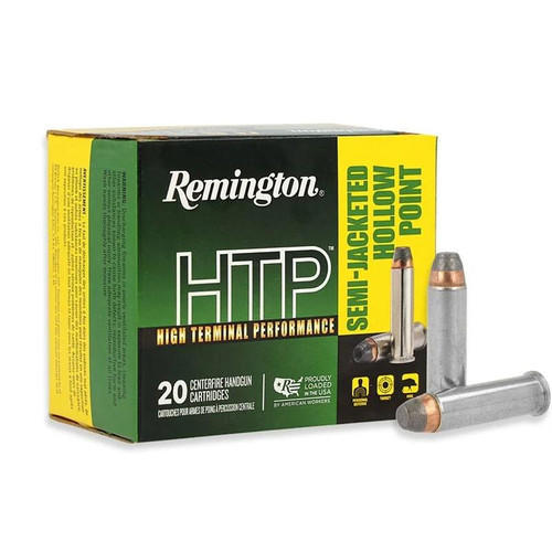 Remington HTP Handgun Ammunition .357 Mag 158 gr SJHP 1235 fps 20/ct Remington HTP Handgun Ammunition .357 Mag 158 gr SJHP 1235 fps 20/ct
