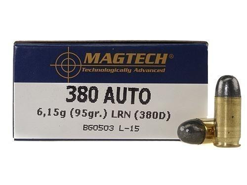 MagTech Handgun Ammunition .380 ACP 95 gr LRN 951 fps 50/box
