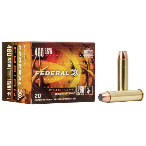 Federal Fusion Handgun Ammunition .460 S&W 260 gr SP  20/ct