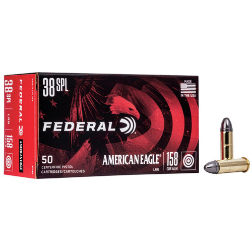 American Eagle Handgun Ammunition .38 Spl 158 gr LRN 770 fps 50/box American Eagle Handgun Ammunition .38 Spl 158 gr LRN 770 fps 50/box