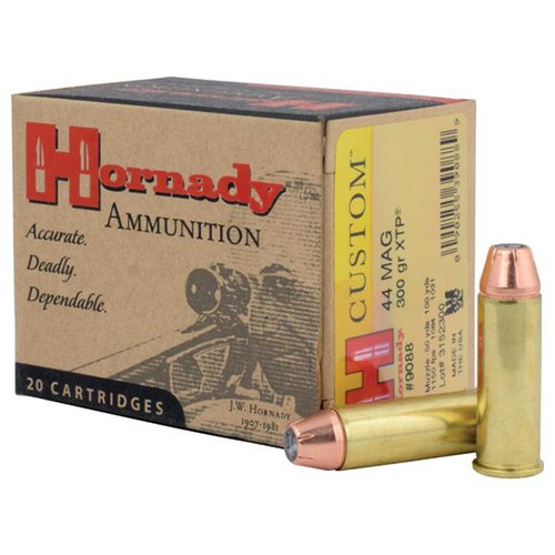 Hornady Custom Handgun Ammunition .44 Mag 300 gr XTP 1150 fps 20/box