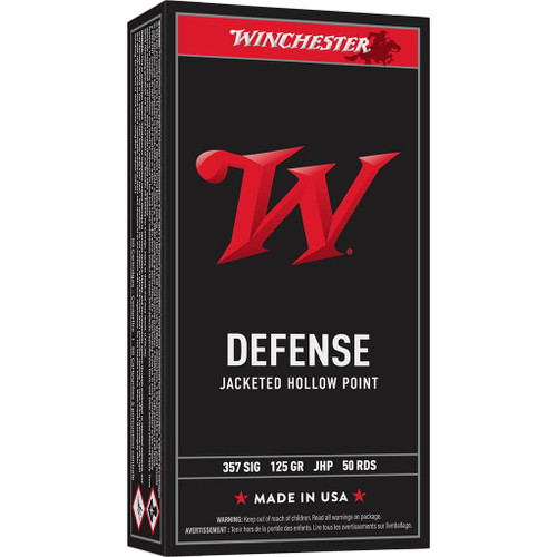 Winchester USA Handgun Ammunition .357 SIG 125 gr. JHP 1350 fps 50/ct