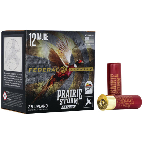 Federal Prairie Storm FS Lead Shotshells 12 ga 3" 1-5/8oz 1350 fps 5 25/ct
