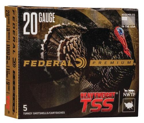 Federal Heavyweight TSS Shotshells 20ga 3" 1-1/2oz 1000 fps 9 5/ct