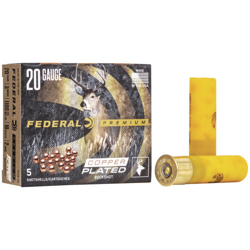 Federal Premium Vital-Shok 20 ga 3" MAX 18 plts 2B 1100 fps - 5/box