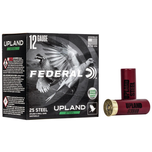 Federal Upland Steel Shotshells 12ga 2-3/4" 1-1/8 oz 7.5 25/ct