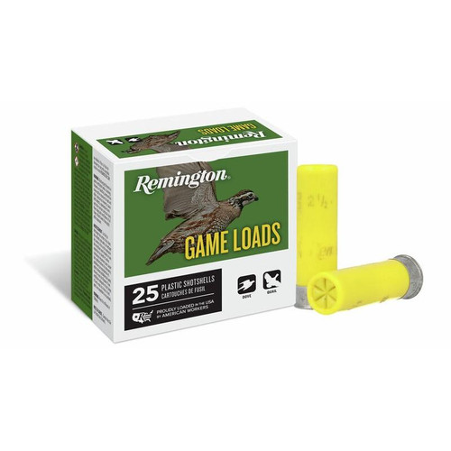 Remington Lead Game Load 20 ga 2 3/4" 2 1/2 dr 7/8 oz 8 1225 fps 25/ct