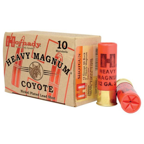 Hornady Heavy Mag Coyote Shotshells 12 ga 3"  1-1/2 oz 00 1300 fps 10/ct