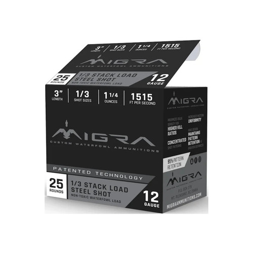 Migra AMMUNITIONS 12GA 3" STEEL SHOT MIX