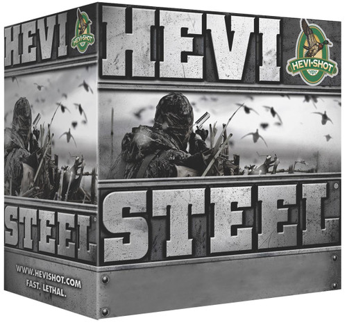 HEVI-Shot HEVI-Steel Shotshells 12 ga 3-1/2"  1-3/8 oz  1550 fps BBB 25/Box
