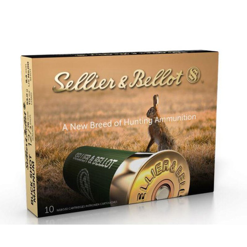 Sellier & Bellot Shotgun Ammunition 12 ga 3" 1-7/8 oz 1214 fps 00 10/ct
