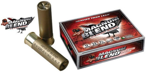 HEVI-Shot Magnum Blend 12 ga 3 1/2"  2 1/4 oz 567 1200 fps - 5/box