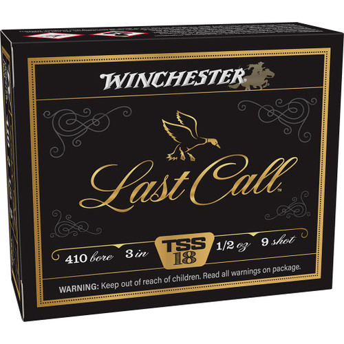 Winchester Last Call Waterfowl TSS Shotshells 410ga 3" 1/2oz 1350fps 9 10/ct