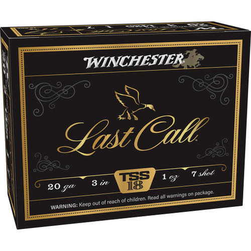 Winchester Last Call Waterfowl TSS Shotshells 20ga 3" 1oz 1425fps 7 10/ct