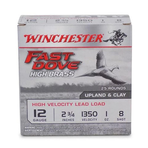 Winchester Fast Dove 12 ga 2-3/4" 1 oz HB 1350 fps 8 25/ct