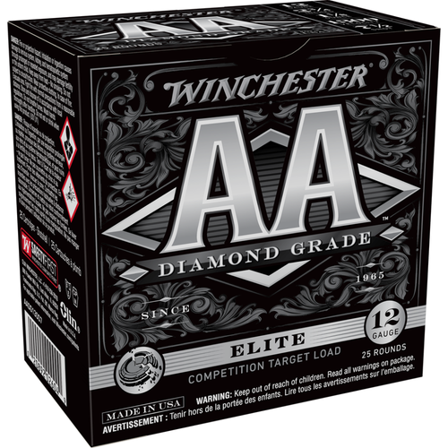 Winchester AA Diamond Grade Shotshells 12 ga 2-3/4" 1-1/8oz  1300 fps 7.5 25/ct