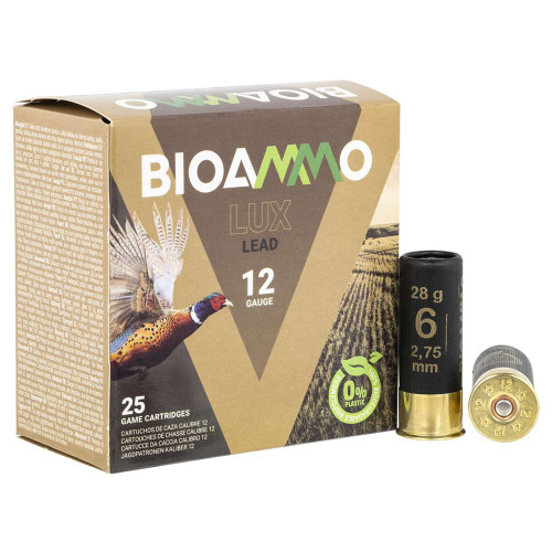 BIOAMMO Lead Game Pheasant Shotshells 12ga 2-3/4" 1oz 1315 fps 6 25/ct