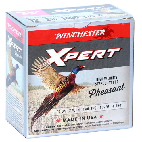Winchester Xpert HV Steel Pheasant Shotshells 12 ga 2-3/4" 1-1/8 oz 1400 fps 4 25/ct