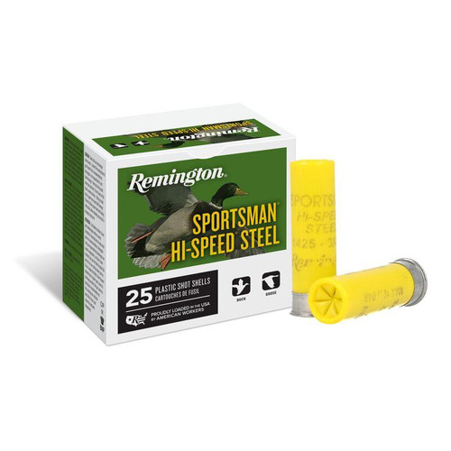 Remington Sportsman Hi-Speed Steel Shotshells 20ga 3" 1oz 2 1300 fps 25/ct Remington Sportsman Hi-Speed Steel Shotshells 20ga 3" 1oz 2 1300 fps 25/ct