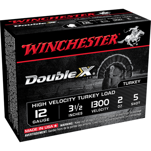 Winchester Double X Turkey Load Shotshells 12 ga 3-1/2" MAX 2 oz 5 1300 fps 10/ct