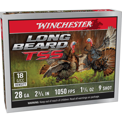 Winchester Long Beard TSS Shotshells 28ga 2-3/4" 1-1/4oz 1050 fps 9 5/ct