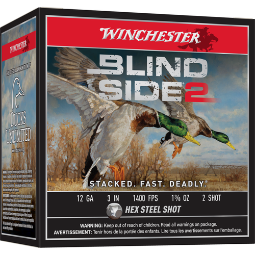 Winchester Blind Side 2 Shotshells 12 ga 3" 1-3/8 oz 1400 fps 2 25/ct