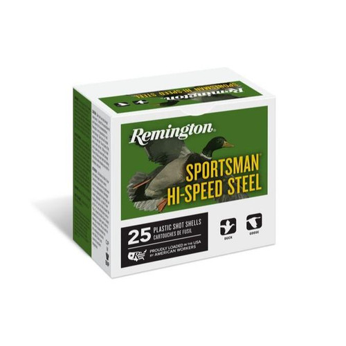 Remington Sportsman Hi-Speed Steel Shotgun Shotshells 10 ga 3-1/2 in 1-3/8 oz 2 1500 fps 25/ct