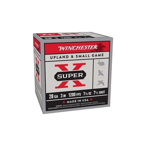 Winchester Super X Shotshell 28ga 3" 1-1/8 oz 1200fps 7.5 25/ct